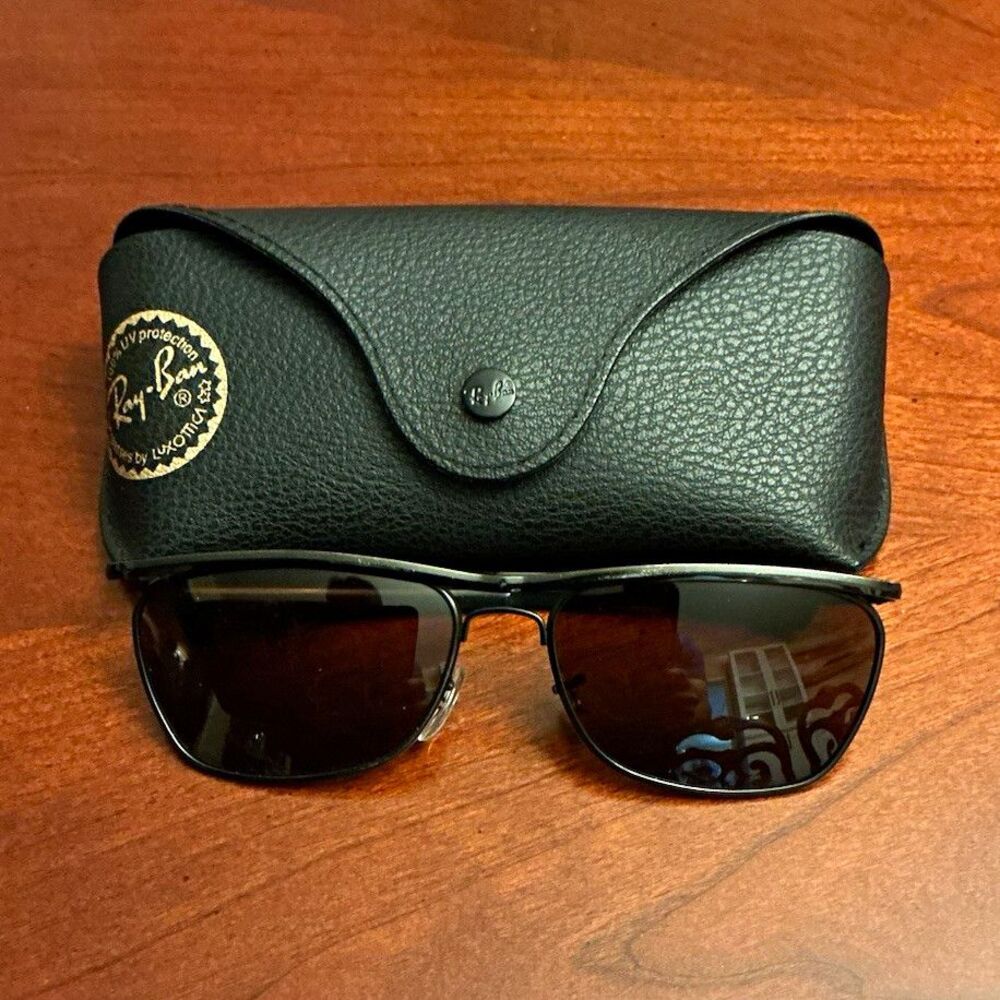 Vintage B&L Ray-Ban USA Olympian II Deluxe W1308 Black Sunglasses - New Lenses29